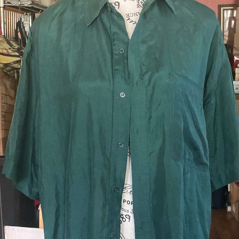 Robert Graham Deep Green Casual Button Down Shirt